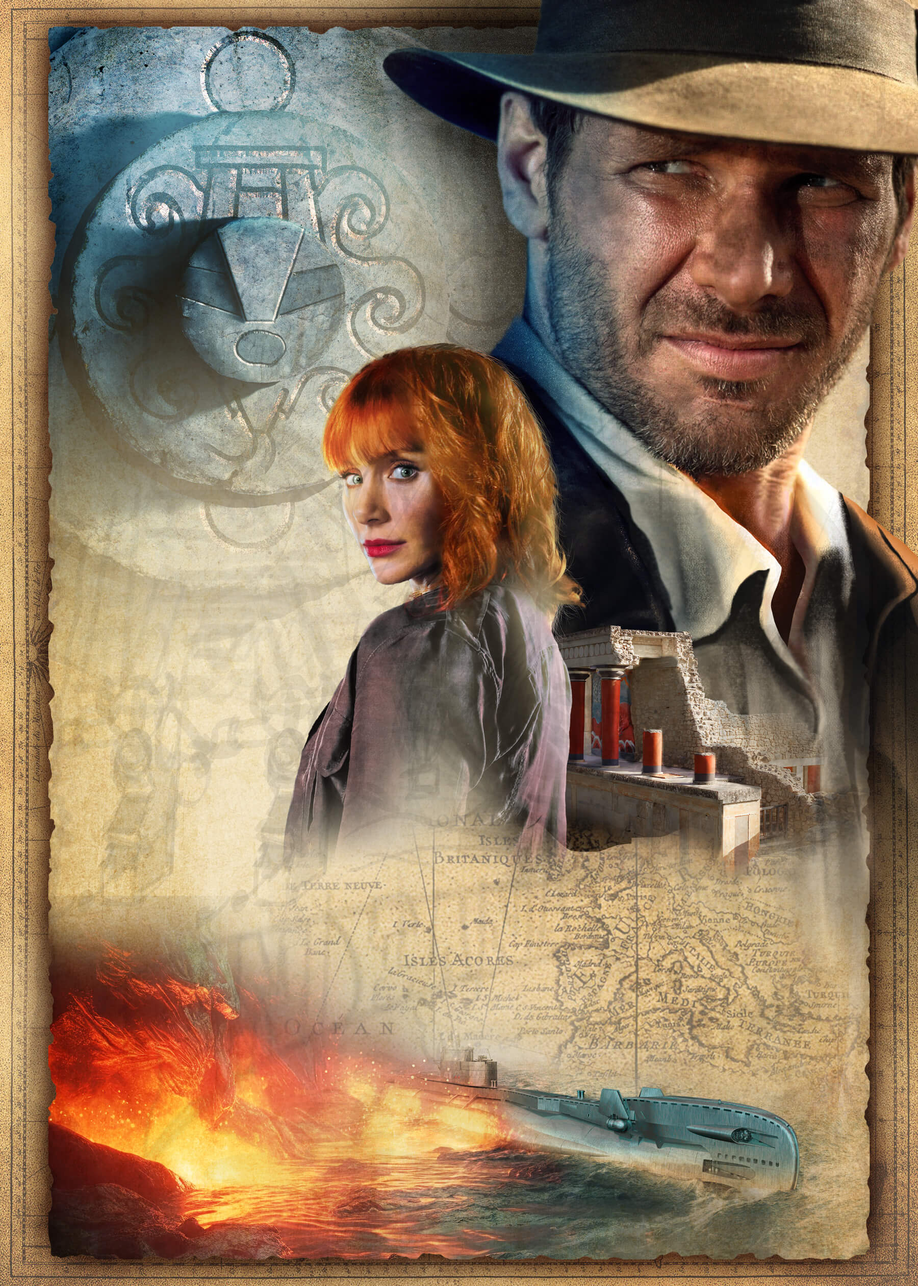 Indiana Jones and the Fate of Atlantis poster (WIP 4)