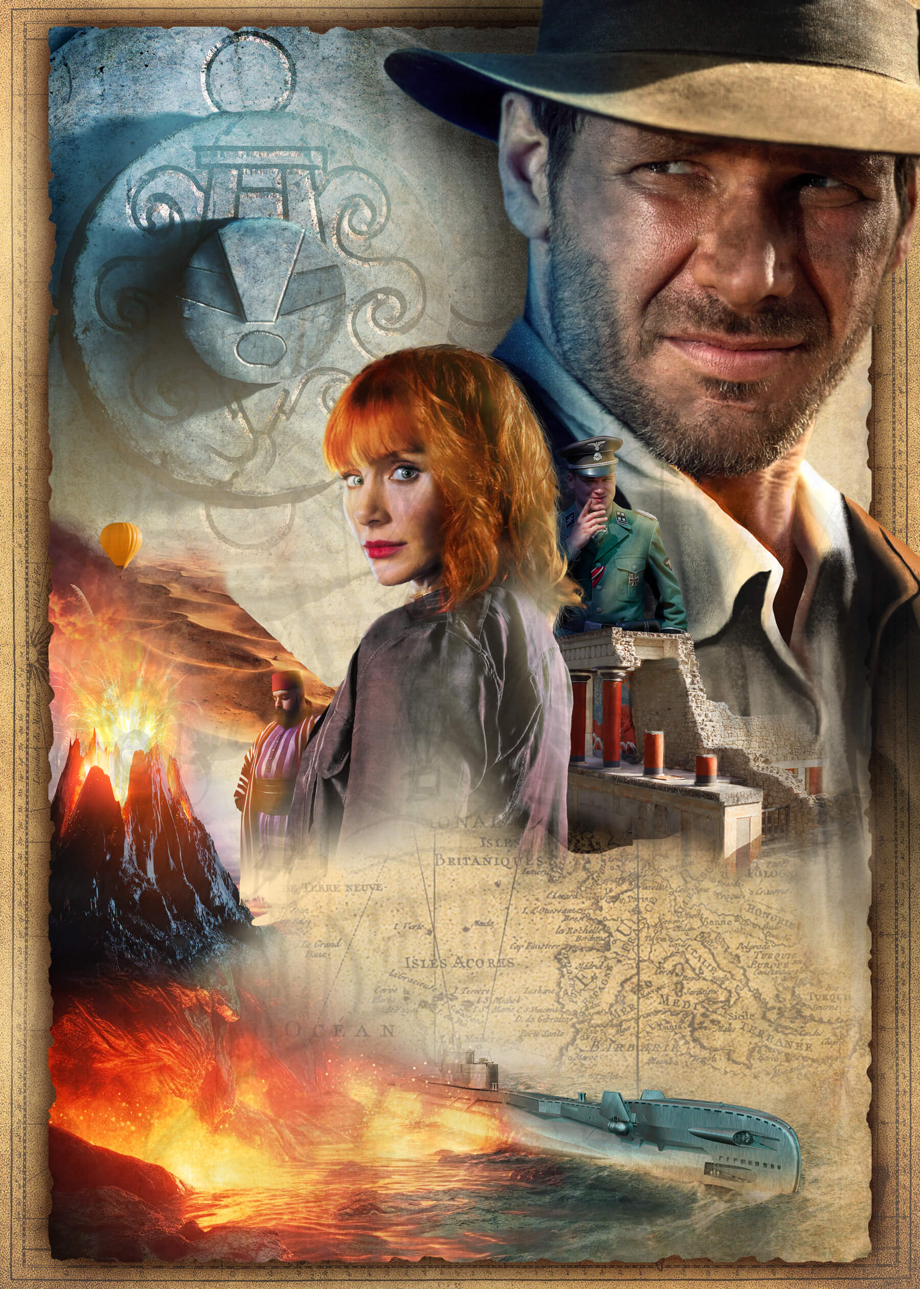 Indiana Jones and the Fate of Atlantis poster (WIP 5)