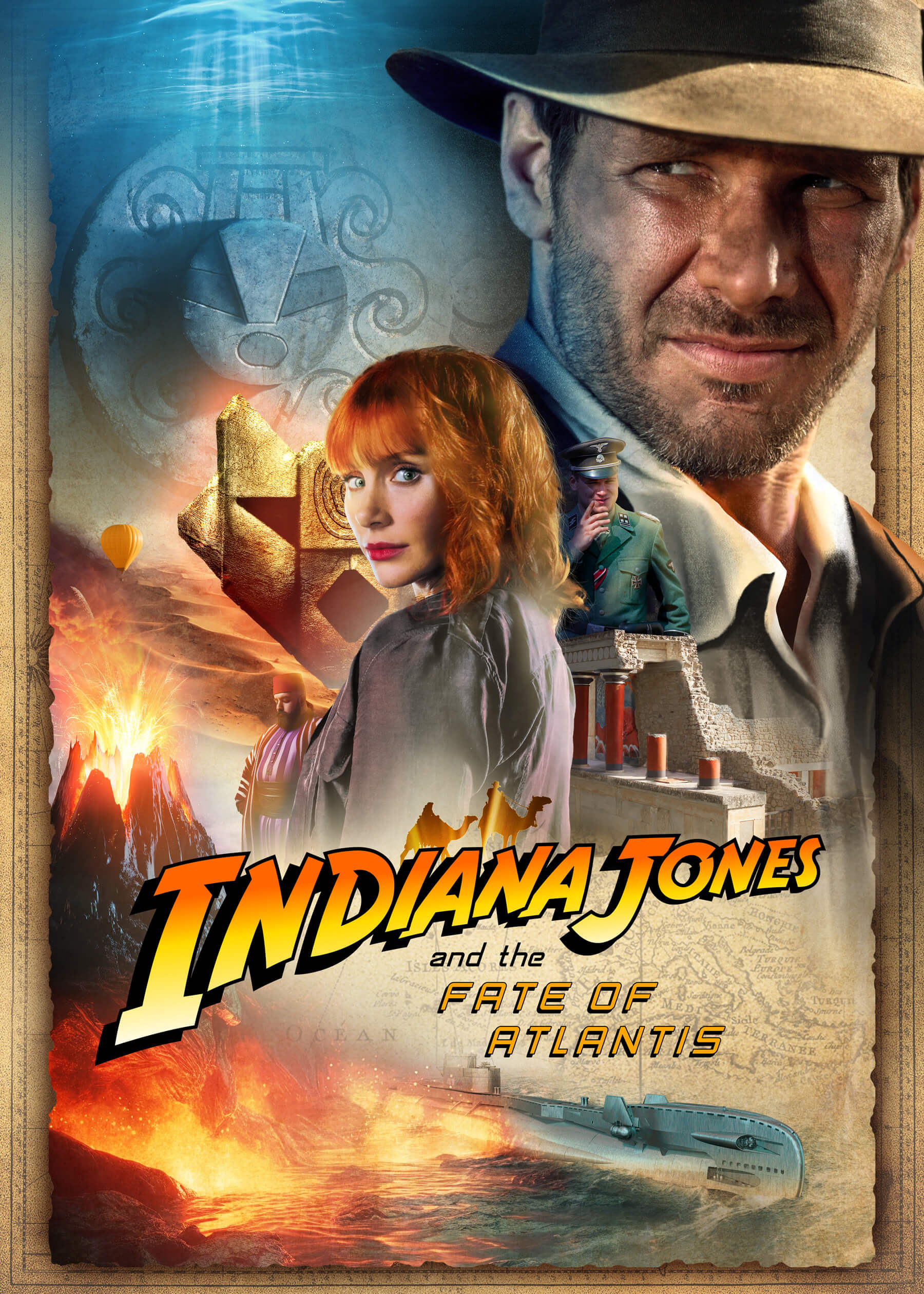 Indiana Jones and the Fate of Atlantis poster (WIP 7)