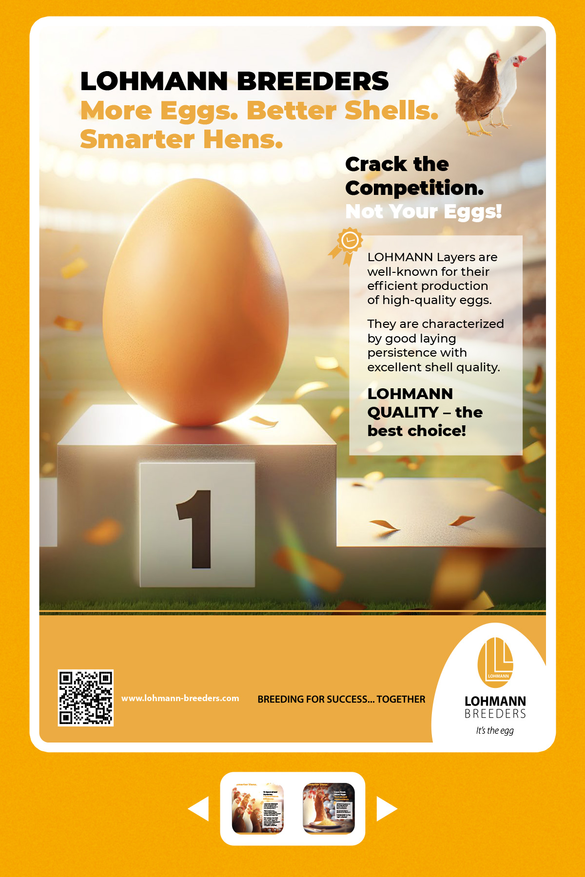 LOHMANN BREEDERS - Crack the competition